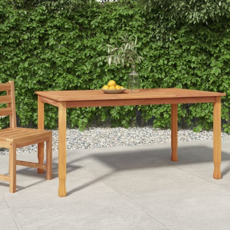 Mesa de comedor de jardín madera maciza de teca 150x90x75 cm de vidaXL, Mesas de jardín - Ref: Foro24-316606, Precio: 169,86 ...