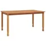 Mesa de comedor de jardín madera maciza de teca 150x90x75 cm de vidaXL, Mesas de jardín - Ref: Foro24-316606, Precio: 167,51 ...