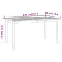 Mesa de comedor de jardín madera maciza de teca 150x90x75 cm de vidaXL, Mesas de jardín - Ref: Foro24-316606, Precio: 167,51 ...