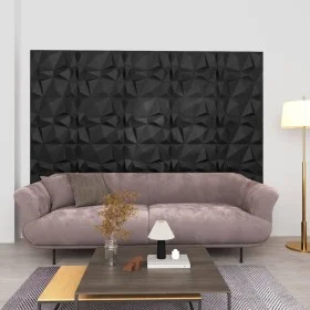 3D wall panels 12 units black diamond 3 m² 50x50 cm by vidaXL, Wall covering - Ref: Foro24-340587, Price: 70,07 €, Discount: %