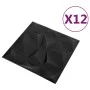 3D-Wandpaneele 12 Einheiten schwarzer Diamant 3 m² 50x50 cm von vidaXL, Wandverkleidung - Ref: Foro24-340587, Preis: 70,07 €,...