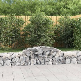 Cestas de gaviones 9 uds forma de arco hierro 300x50x40/60 cm en Macetas y jardineras | Comprar online en Foru.es