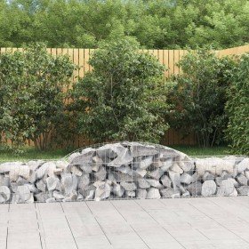 Cestas de gaviones 9 uds forma de arco hierro 300x50x40/60 cm en Macetas y jardineras | Comprar online en Foru.es