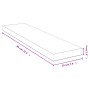Estante de pared de bambú 80x20x4 cm de vidaXL, Estantes y estanterías - Ref: Foro24-352734, Precio: 42,42 €, Descuento: %
