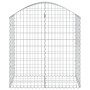 Cesta gaviones forma arco hierro galvanizado 100x50x100/120 cm en Macetas y jardineras | Comprar online en Foru.es