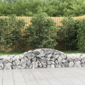 Cestas de gaviones 17 uds forma de arco hierro 300x50x40/60 cm en Macetas y jardineras | Comprar online en Foru.es
