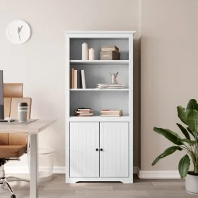 Librería BODO madera maciza de pino blanco 80x40x172 cm de vidaXL, Librerías y estanterías - Ref: Foro24-355056, Precio: 183,...