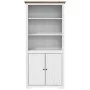 Librería BODO madera maciza de pino blanco y marrón 80x40x172cm de vidaXL, Librerías y estanterías - Ref: Foro24-355057, Prec...