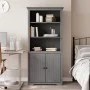Librería BODO madera maciza de pino gris 82x40x173 cm de vidaXL, Librerías y estanterías - Ref: Foro24-355058, Precio: 185,28...