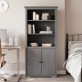 Librería BODO madera maciza de pino gris 82x40x173 cm de vidaXL, Librerías y estanterías - Ref: Foro24-355058, Precio: 188,18...