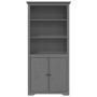 Librería BODO madera maciza de pino gris 82x40x173 cm de vidaXL, Librerías y estanterías - Ref: Foro24-355058, Precio: 188,18...