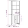 Librería BODO madera maciza de pino gris 82x40x173 cm de vidaXL, Librerías y estanterías - Ref: Foro24-355058, Precio: 185,28...