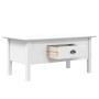 Mesa de centro BODO madera maciza de pino blanco 100x55x45 cm de vidaXL, Mesas de centro - Ref: Foro24-355068, Precio: 86,95 ...