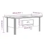Mesa de centro BODO madera maciza de pino blanco 100x55x45 cm de vidaXL, Mesas de centro - Ref: Foro24-355068, Precio: 85,75 ...