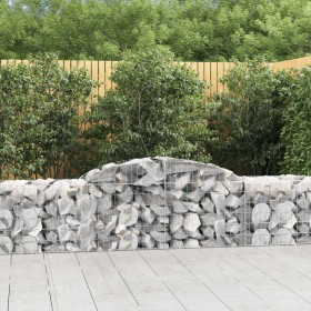 Cestas de gaviones 12 uds forma de arco hierro 300x50x60/80 cm en Macetas y jardineras | Comprar online en Foru.es