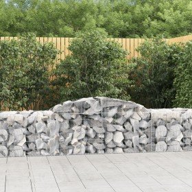 Cestas de gaviones 12 uds forma de arco hierro 300x50x60/80 cm en Macetas y jardineras | Comprar online en Foru.es
