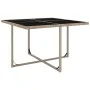 Set comedor de jardín 9 piezas y cojines ratán sintético beige de vidaXL, Conjuntos de jardín - Ref: Foro24-42545, Precio: 68...