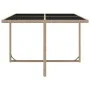 Set comedor de jardín 9 piezas y cojines ratán sintético beige de vidaXL, Conjuntos de jardín - Ref: Foro24-42545, Precio: 68...