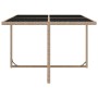 Set comedor de jardín 9 piezas y cojines ratán sintético beige de vidaXL, Conjuntos de jardín - Ref: Foro24-42545, Precio: 69...