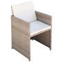 Sillas de jardín con cojines 2 unidades ratán sintético beige de vidaXL, Sillas de jardín - Ref: Foro24-42561, Precio: 135,25...
