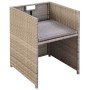 Sillas de jardín con cojines 2 unidades ratán sintético beige de vidaXL, Sillas de jardín - Ref: Foro24-42561, Precio: 135,25...