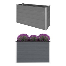 Arriate de WPC gris 150x50x91 cm de vidaXL, Maceteros y jardineras - Ref: Foro24-43608, Precio: 349,17 €, Descuento: %