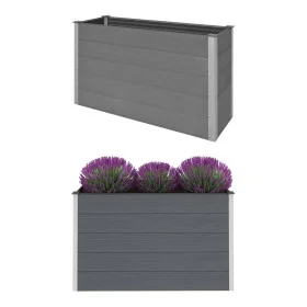 Arriate de WPC gris 150x50x91 cm de vidaXL, Maceteros y jardineras - Ref: Foro24-43608, Precio: 358,21 €, Descuento: %