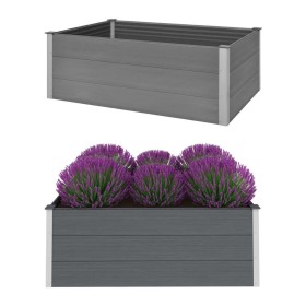 Arriate de WPC gris 150x100x54 cm de vidaXL, Maceteros y jardineras - Ref: Foro24-43609, Precio: 262,58 €, Descuento: %