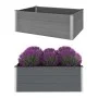 Arriate de WPC gris 150x100x54 cm de vidaXL, Maceteros y jardineras - Ref: Foro24-43609, Precio: 226,42 €, Descuento: %