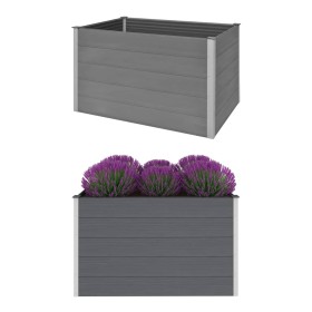 Arriate de WPC gris 150x100x91 cm de vidaXL, Maceteros y jardineras - Ref: Foro24-43610, Precio: 429,20 €, Descuento: %