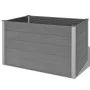 Arriate de WPC gris 150x100x91 cm de vidaXL, Maceteros y jardineras - Ref: Foro24-43610, Precio: 400,85 €, Descuento: %