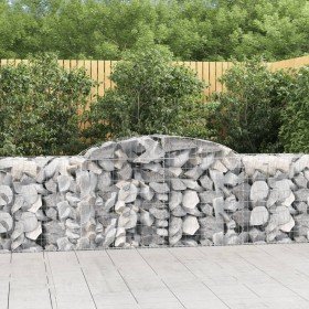 Cestas de gaviones 7 uds forma de arco hierro 300x50x80/100 cm en Macetas y jardineras | Comprar online en Foru.es