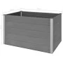 Arriate de WPC gris 150x100x91 cm de vidaXL, Maceteros y jardineras - Ref: Foro24-43610, Precio: 400,85 €, Descuento: %
