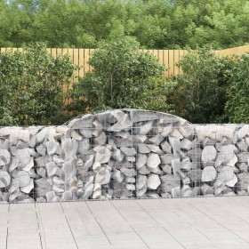 Cestas de gaviones 10 uds forma de arco hierro 300x50x80/100 cm en Macetas y jardineras | Comprar online en Foru.es