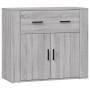 Aparador de madera contrachapada gris Sonoma 80x33x70 cm de vidaXL, Aparadores - Ref: Foro24-816574, Precio: 94,40 €, Descuen...