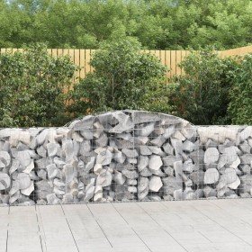 Cestas de gaviones 13 uds forma de arco hierro 300x50x80/100 cm en Macetas y jardineras | Comprar online en Foru.es