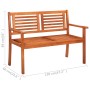 Banco de jardín de 2 plazas madera maciza eucalipto 120 cm de vidaXL, Bancos de jardín - Ref: Foro24-44398, Precio: 182,49 €,...