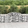 Cestas de gaviones 20 uds forma de arco hierro 300x50x80/100 cm en Macetas y jardineras | Comprar online en Foru.es