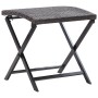 Taburete plegable ratán sintético marrón de vidaXL, Otomanas de exterior - Ref: Foro24-45772, Precio: 50,80 €, Descuento: %