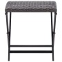 Taburete plegable ratán sintético marrón de vidaXL, Otomanas de exterior - Ref: Foro24-45772, Precio: 50,80 €, Descuento: %