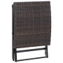 Taburete plegable ratán sintético marrón de vidaXL, Otomanas de exterior - Ref: Foro24-45772, Precio: 50,80 €, Descuento: %