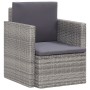 Sillón de jardín con cojines ratán sintético gris de vidaXL, Sillas de jardín - Ref: Foro24-45781, Precio: 117,81 €, Descuent...