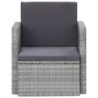 Sillón de jardín con cojines ratán sintético gris de vidaXL, Sillas de jardín - Ref: Foro24-45781, Precio: 117,81 €, Descuent...