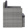 Sillón de jardín con cojines ratán sintético gris de vidaXL, Sillas de jardín - Ref: Foro24-45781, Precio: 117,81 €, Descuent...