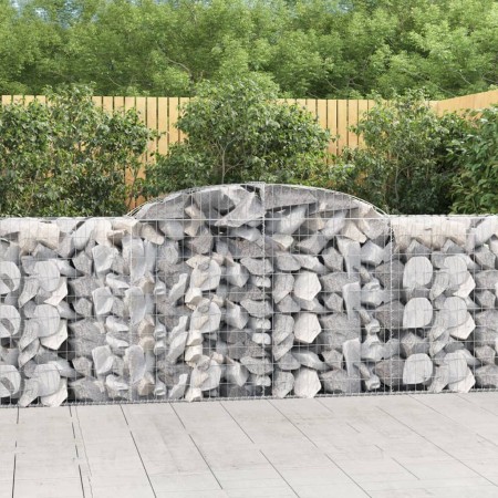 Cestas de gaviones 10 uds forma de arco hierro 300x50x100/120cm en Macetas y jardineras | Comprar online en Foru.es
