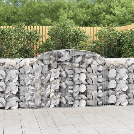 Cestas de gaviones 11 uds forma de arco hierro 300x50x100/120cm en Macetas y jardineras | Comprar online en Foru.es