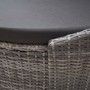 Tumbona de jardín con dosel de ratán sintético gris de vidaXL, Camas para exteriores - Ref: Foro24-46093, Precio: 731,08 €, D...