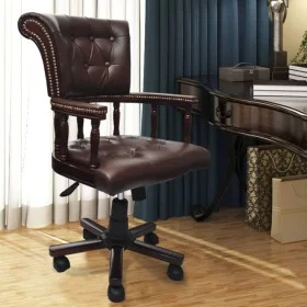 Silla de oficina giratoria marrón de vidaXL, Sillas de oficina - Ref: Foro24-20042, Precio: 326,23 €, Descuento: %