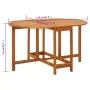 Mesa de jardín madera maciza de acacia 130x90x72 cm de vidaXL, Mesas de jardín - Ref: Foro24-42659, Precio: 136,80 €, Descuen...