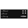 Pizarra magnética de pared negra vidrio 60x20 cm de vidaXL, Pizarras blancas - Ref: Foro24-30106, Precio: 23,57 €, Descuento: %
